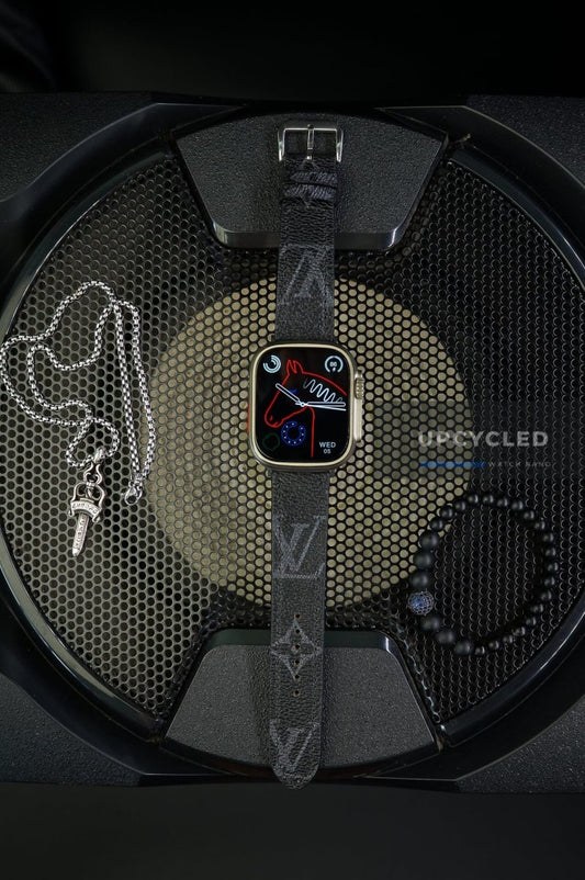 Upcycled LV Monogram Apple Watch Band - upcycledwatchband