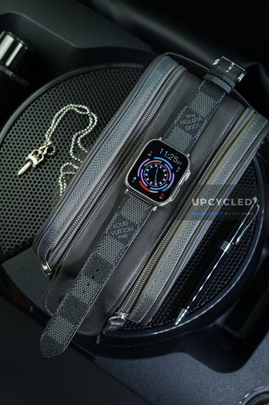 Upcycled Louis Vuitton Apple Watch Bands - Straight A Style